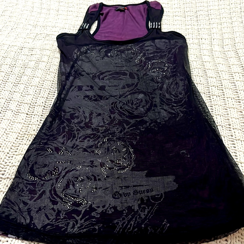 Guess Swarovski crystal tank top